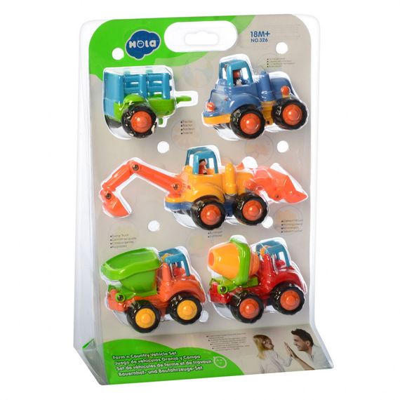 Набір іграшкових машинок Будтехніка 326m інерційні | Зображення 1