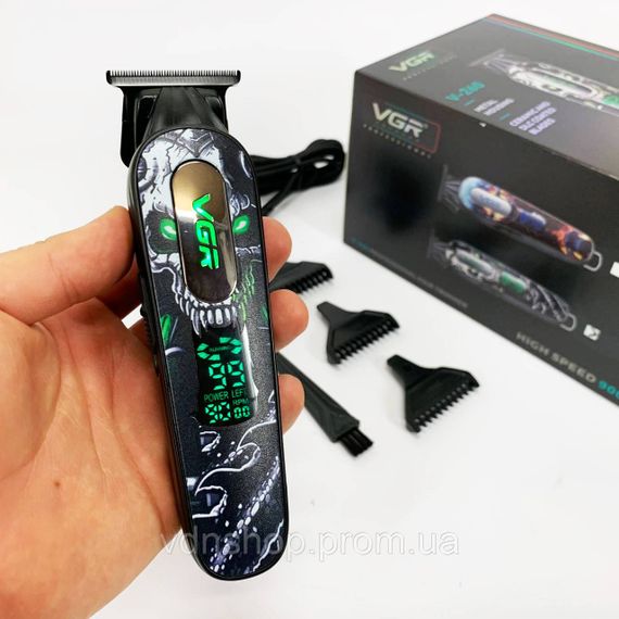 Відмінна машинка для стрижки волосся VGR V-260, Машинка для стрижки волосся з регульованою насадкою KM-79 | Зображення 7