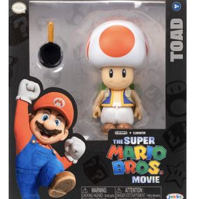 Коллекционная фигурка Тоада 13см Братья Супер Марио в кино Оригинал The Super Mario Bros Movie Toad