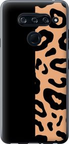 Чехол на LG V40 ThinQ Пятна леопарда "4269u-1577-17620"