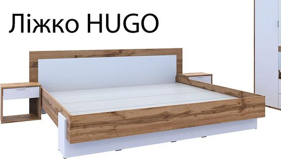 Ліжко Hugo Doros 180х200 см Тахо / Біле, сучасне ліжко в скандинавському стилі | Зображення 2