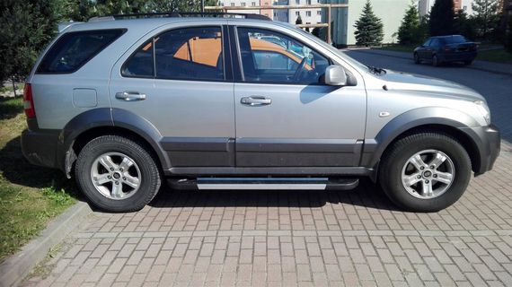Бокові пороги RedLine V1 (2 шт., Алюміній) для Kia Sorento 2002-2009 рр | Зображення 3