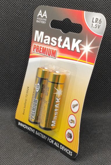 Батарейка пальчикова AA MastAK Premium ( 2шт. ) | Зображення 1