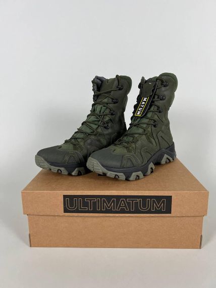 Берци Ultimatum Tracking Force B-107 Gore-tex Олива, тактичні армійські черевики з мембраною гортекс | Зображення 1