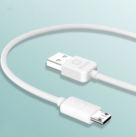 USB кабель Kaku KSC-285 USB - Micro USB 1m - White | Зображення 1