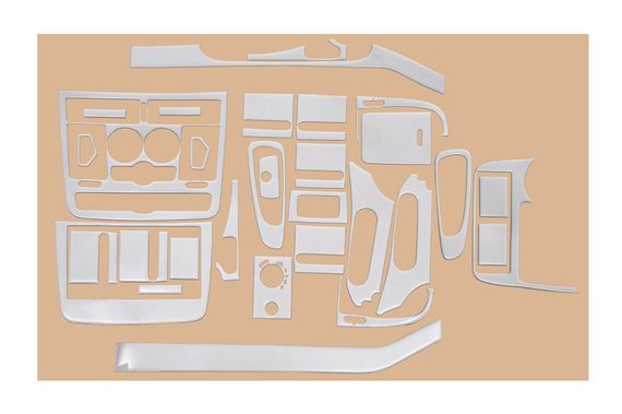 Накладки на панель Meric (Передняя часть + вставки в салон) 2006-2014, Титан для Mercedes Viano 2004-2015 гг. | Зображення 1