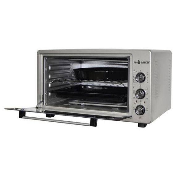 Электродуховка настольная с грилем Sea Breeze SB-0702 38 л 1420 Вт, Печка духовка LM-38 | Зображення 3