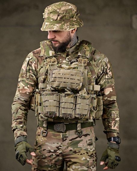 Тактична плитоноска з двома точками швидкого скидання Мультикам Asdag мультикам ОЛ2725 | Зображення 1