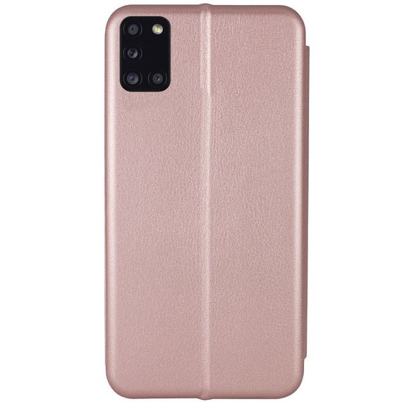 Кожаный чехол-книжка Classy для Samsung Galaxy A31 Rose Gold | Зображення 1