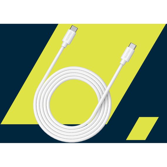Дата кабель USB-C to USB-C 2.0m 100W 20V/ 5A white Canyon (CNS-USBC12W) | Зображення 2