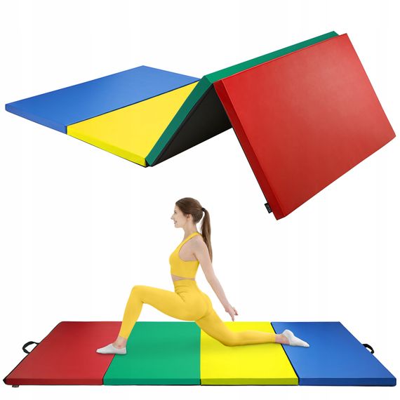 Мат гімнастичний складаний 4FIZJO XL 240 x 120 x 5 см Multicolor (P-5905973402774) | Зображення 1