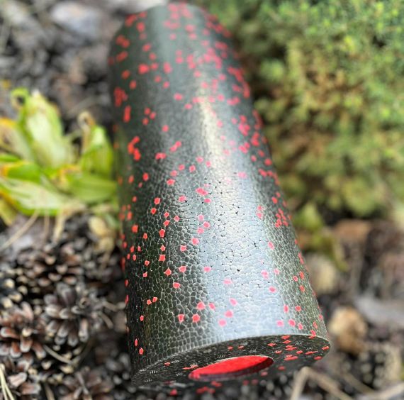 Масажний ролик (роллер) гладкий Паверплей PP-4348 2 in 1 EPP Foam Roller Чорно/Червоний (33x14см.) | Зображення 8