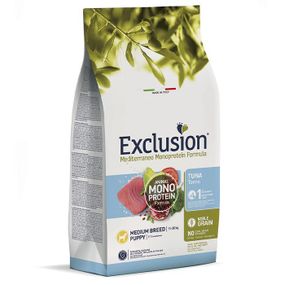 Сухой корм Exclusion Puppy Tuna Medium Breed для щенков средних пород 12 кг