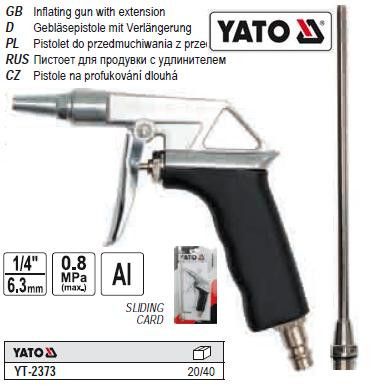 Пістолет пневматичний продувний продувка Польща YATO YT-2373 | Зображення 2