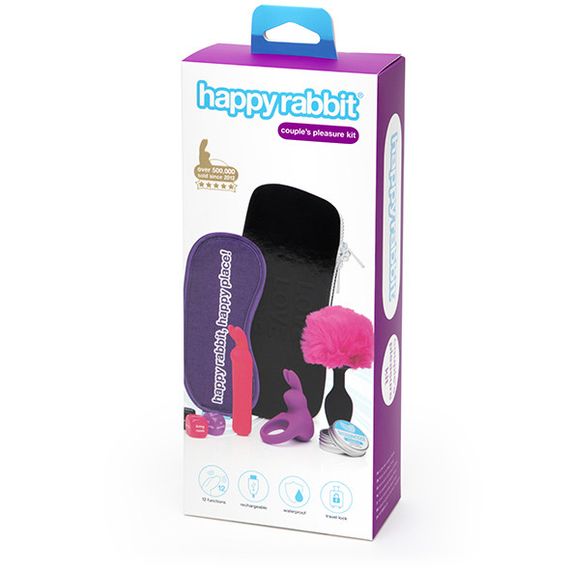 Набір секс іграшок Happy Rabbit Couple's Pleasure Kit (7 Piece) Sex Aura | Зображення 7