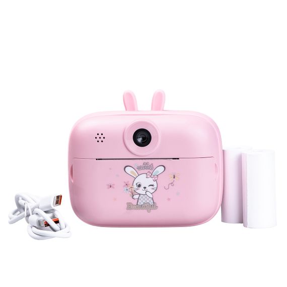 Дитяча фотокамера з миттєвим друком знімків «Зайчик» Рожевий HPS1P | Зображення 6