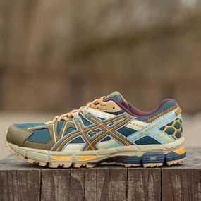 Кросівки Asics весна/літо сітка колір синій, хакі