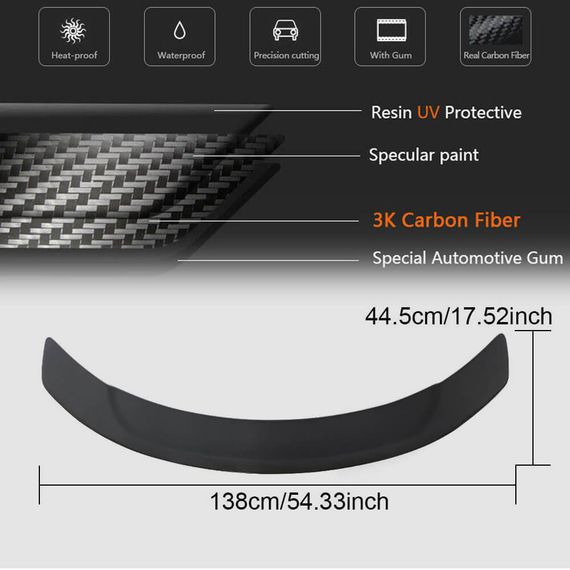 Спойлер V6 (SD, Карбон) для Mercedes CLA C117 2013-2019 гг | Зображення 4