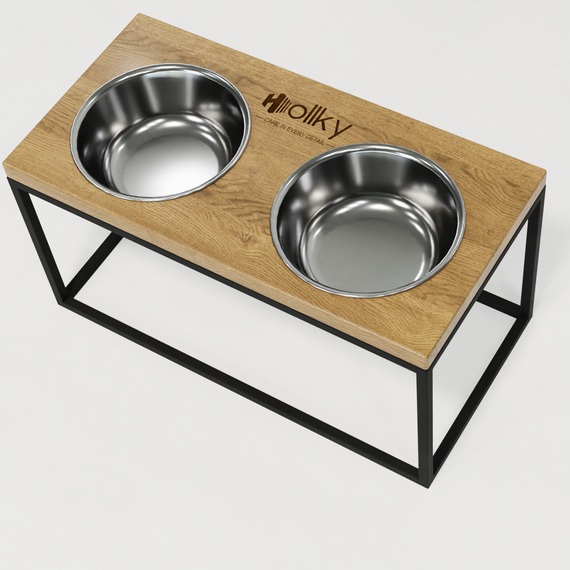 Миски на підставці для середніх і великих собак Hollky Base L (2 × 0,95 л) BL-422120-BLNT | Зображення 3