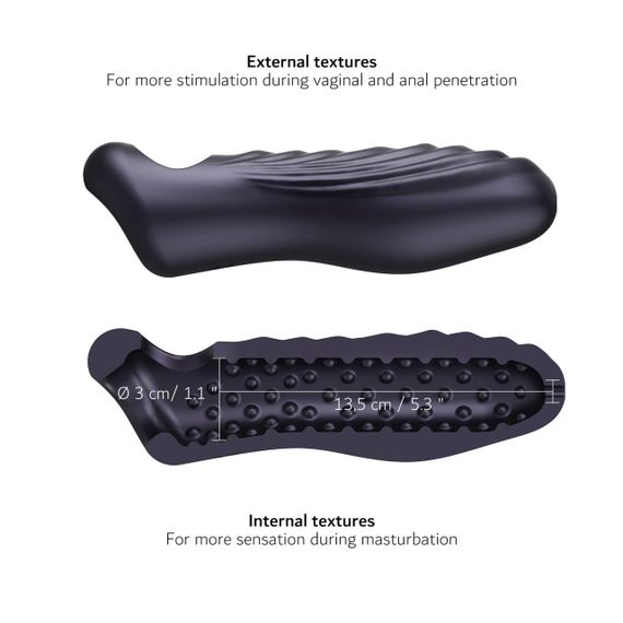 Насадка на член Manwan RYZER MAX - Black Plum Sex Aura | Зображення 2