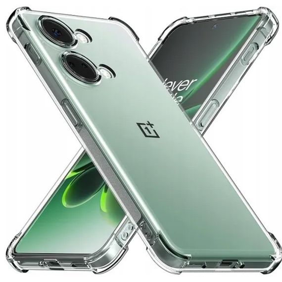 TPU чехол GETMAN Ease logo усиленные углы Full Camera для OnePlus Nord 3 Бесцветный (прозрачный)