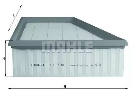 Фільтр повітряний SEAT IBIZA, VW FOX, MAHLE/KNECHT (LX708)