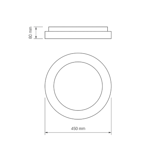 LED Світильник 72W чорний VLE-ERC-RGB-72B Videx | Зображення 1