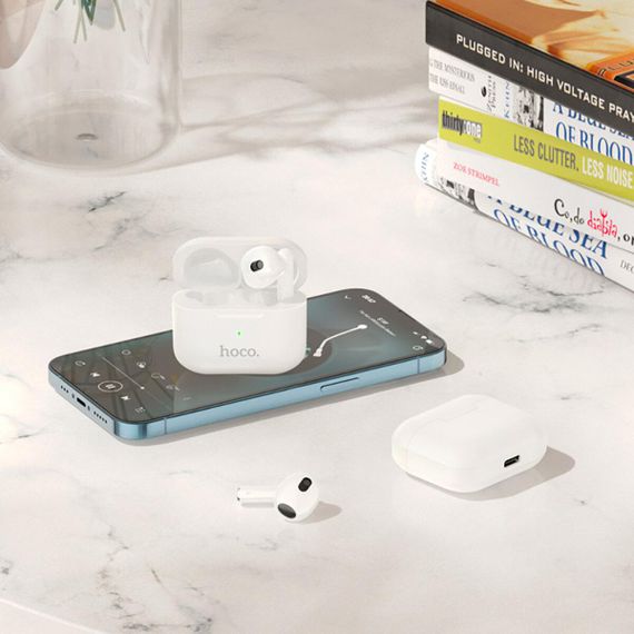 Беспроводные наушники HOCO EW30 Intelligent true wireless BT headset White | Зображення 6