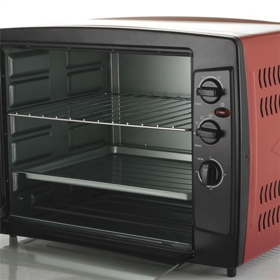 Електрична піч VILGRAND VEO650-14. Колір: червоний | Зображення 1