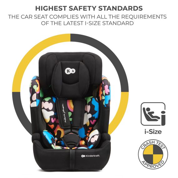 Автокресло Kinderkraft Comfort Up i-Size Happy Shapes (KCCOUP02HAP0000) | Зображення 4