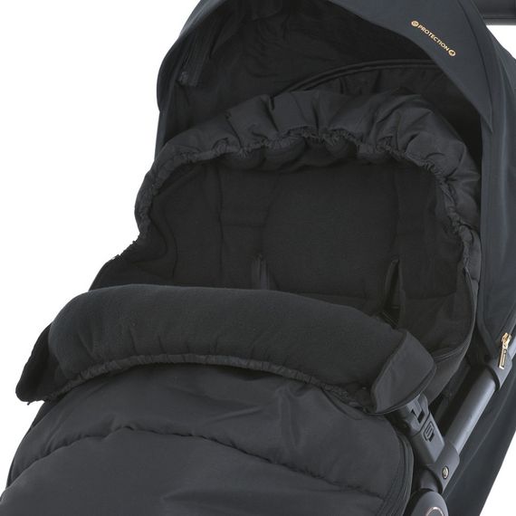 Конверт в коляску ME 1131 Footmuff Plus Black 100 х 53 см, застежки-молнии | Зображення 1
