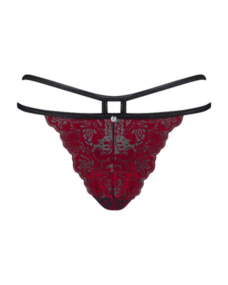 Трусики Obsessive Sugestina Bordeaux-Black S / M, Бордовый, S-M | Зображення 4