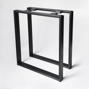 Комплект опор для стола из металла 600×120mm, H=730mm (профильная труба: 50x20mm)