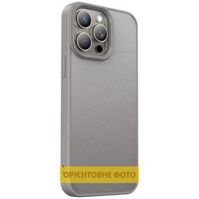 TPU чехол Carbon Protective with Magsafe для Apple iPhone 12 Pro / 12 (6.1") Grey
