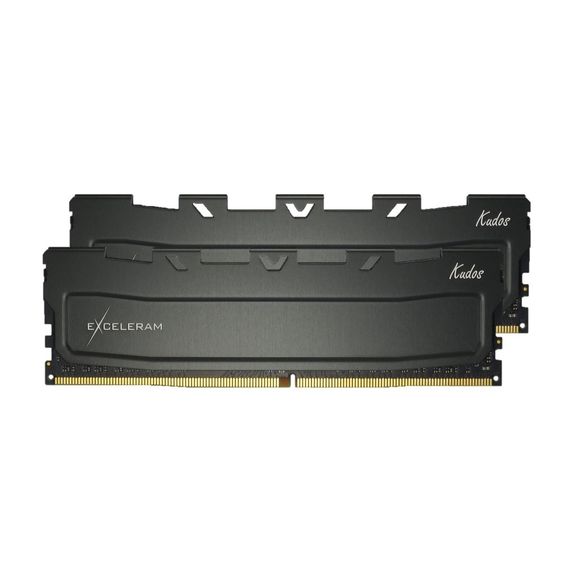 Модуль пам&#039;яті для комп&#039;ютера DDR4 64GB (2x32GB) 3200 MHz Black Kudos eXceleram (EKBLACK4643222CD)