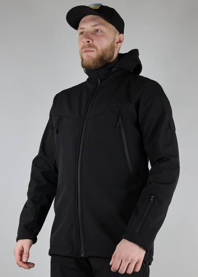 Тактичний демісезонний костюм Soft Shell UT чорний | Зображення 1