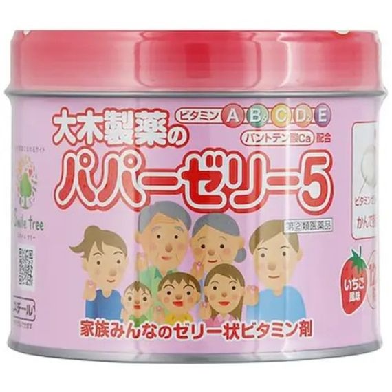 Мультивитамины OHKI Papa Jelly 120 Bonbons Strawberry