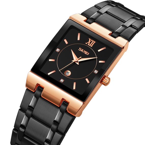 Жіночий годинник Skmei 9263RGBKBK Rose Gold-Black-Black | Зображення 1