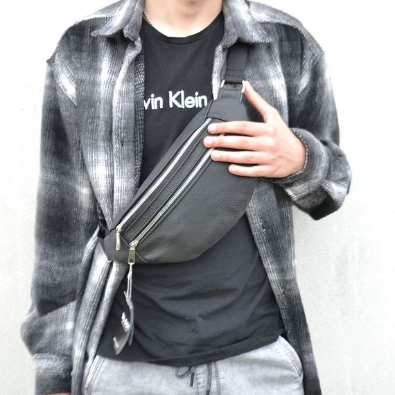 Нагрудна сумка бананка містка, Чоловіча барсетка на пояс чоловічі, Сумка для торгівлі ZM-14 | Зображення 6