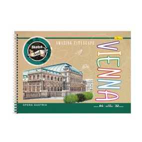 Скетчбук "Крафт" СБК-А4-32 А4, 32 аркуша Vienna