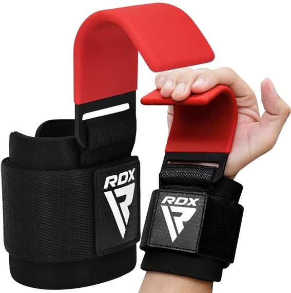 Гаки для тяги на зап'ястя RDX W5 Gym Hook Strap Red Plus | Зображення 2