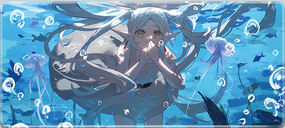 Ігрова поверхня для мишки з принтом "Фрірен, що проводжає в останню путь"  800*300*3 мм 01402