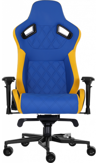 Кресло геймерское GT Racer X-0724 BlueYellow | Зображення 2