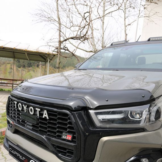 Дефлектор капота 2020- рр. EuroCap для Toyota Hilux 2015- рр | Зображення 3
