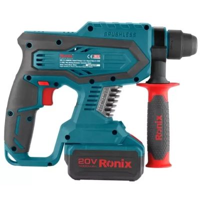 Перфоратор Ronix аккумуляторный 20В, 4Ah х 2 (8910K) | Зображення 3