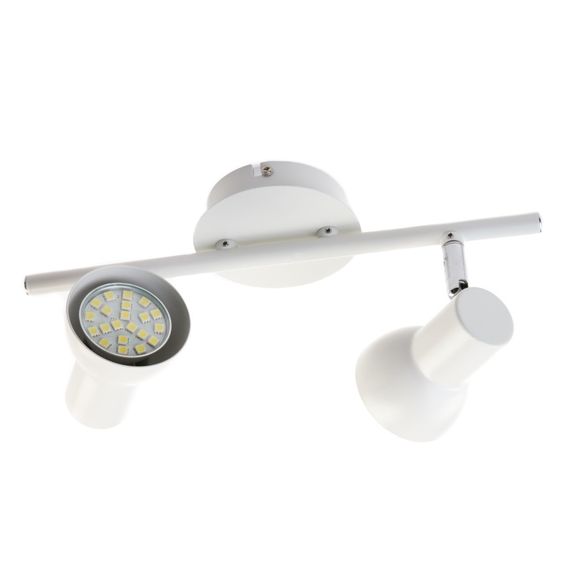 Светильник настенно-потолочный спот поворотный накладной HTL-182/2 GU10 WH | Зображення 1