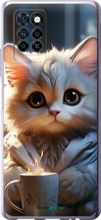 Чохол на Infinix Note 10 Pro Білий кіт "5646u-2709-2448"