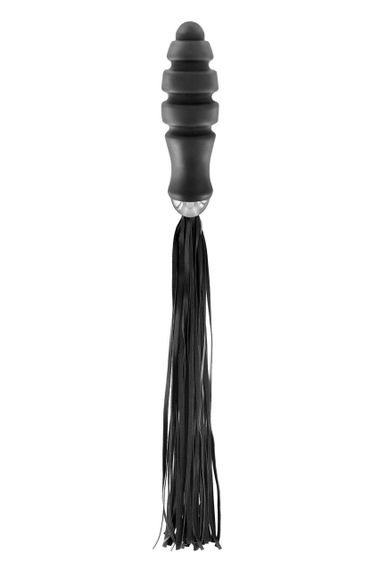 Флоггер с ручкой для проникновения Fetish Tentation Whip with Ogive Handle sexstyle
