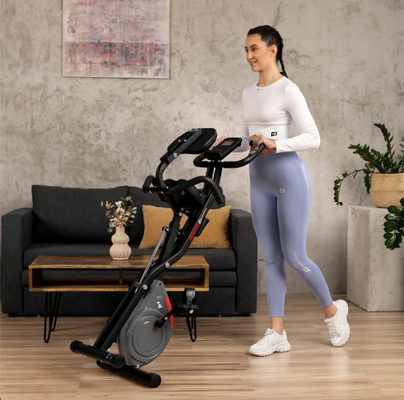 Велотренажер Hop-Sport HS-3030X Apeks X-Bike сірий | Зображення 9