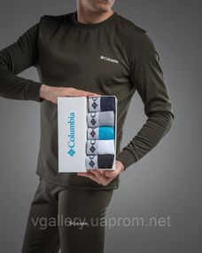 Набор трусов Columbia, подарочный комплект трусов Коламбия в коробке на 2-5 штук, нижнее белье Columbia 2-5 шт